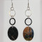 Extra Long Agate and Mirror Dangles